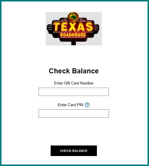 Texas Roadhouse Gift Card Balance