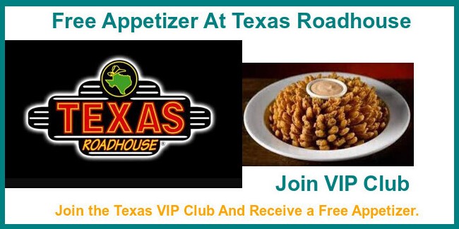 Free Appetizer At Texas Roadhouse