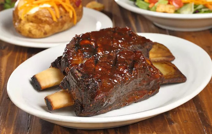 Texas Roadhouse Ribeye and Ribs