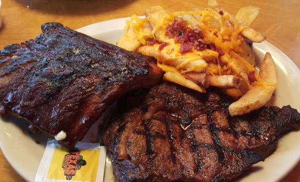 Texas Roadhouse Sirloin and Ribs