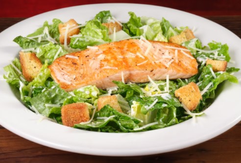 Texas Roadhouse Salmon Caesar Salad